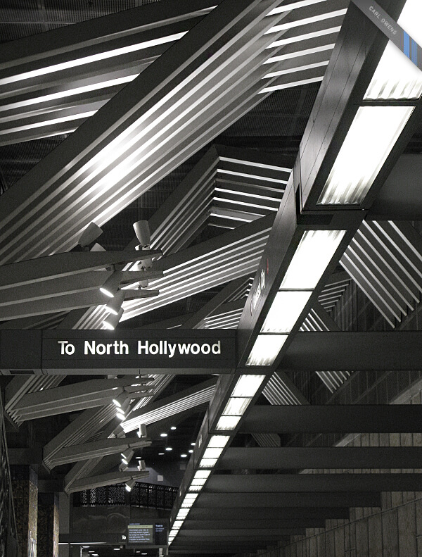 photo of pink bottles on a glass shelf in Las Vegas